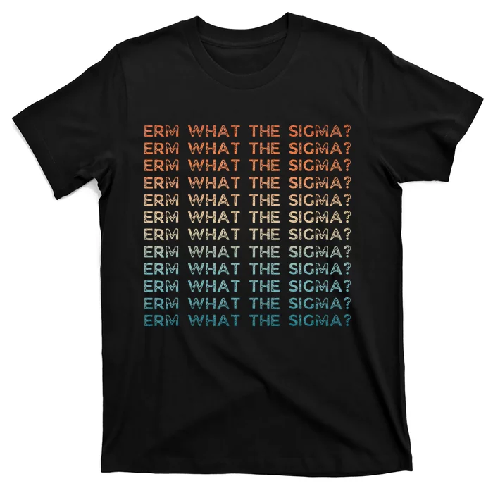 Funny Erm What The Sigma Ironic Meme T-Shirt