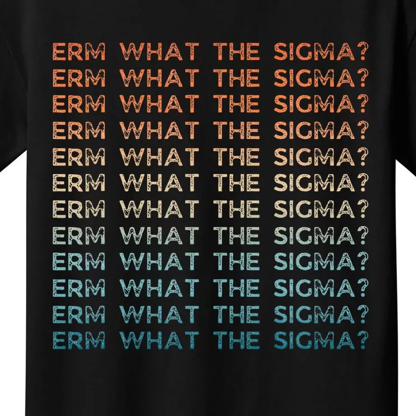 Funny Erm What The Sigma Ironic Meme Kids T-Shirt