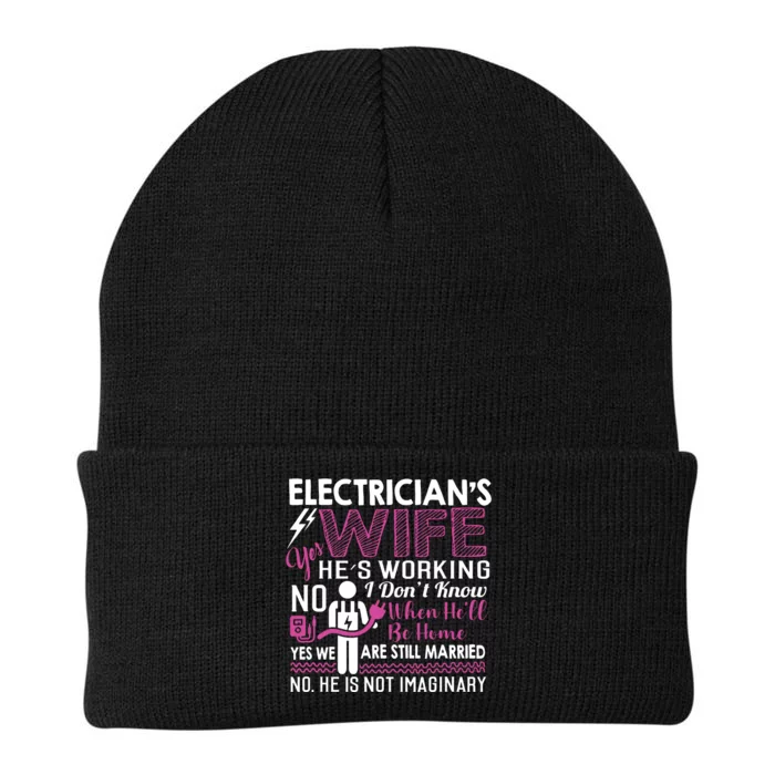 Funny Electrician Wife Electrician Gift Knit Cap Winter Beanie