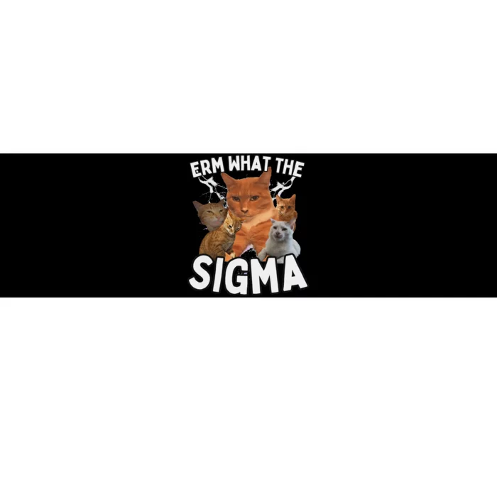 Funny Erm What The Sigma Ironic Meme Brainrot Quote Bumper Sticker