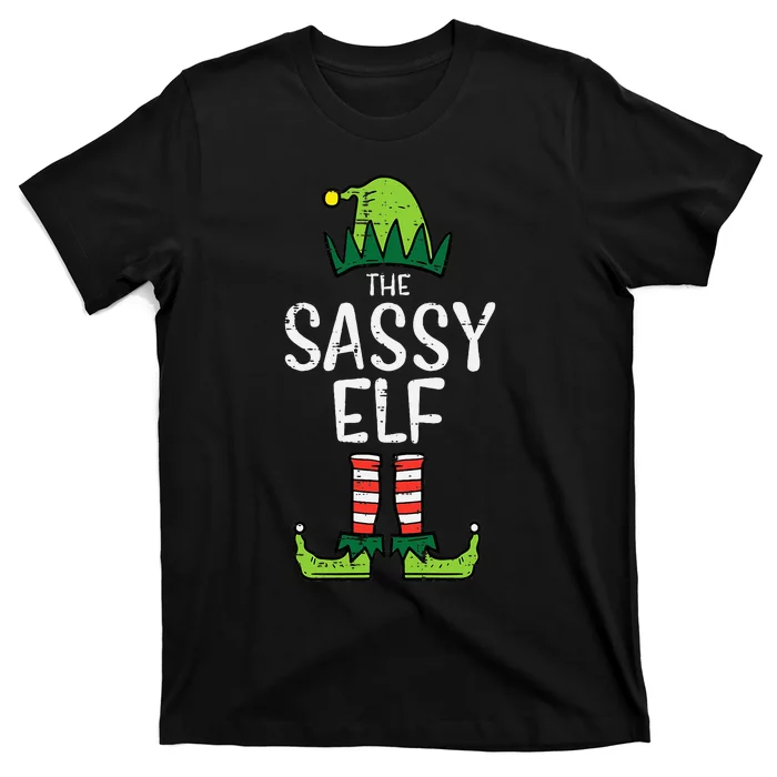 Festive Elf Xmas Matching Holiday Outfits T-Shirt