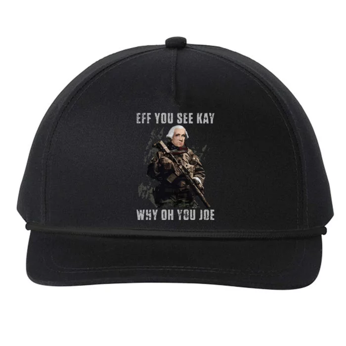 FJB Eff You See Kay Why Oh You Joe Snapback Five-Panel Rope Hat