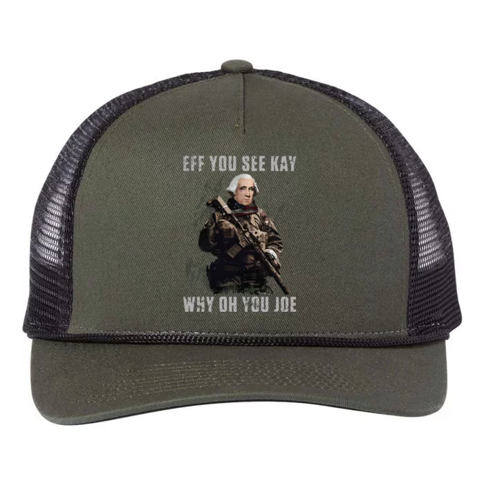 FJB Eff You See Kay Why Oh You Joe Retro Rope Trucker Hat Cap