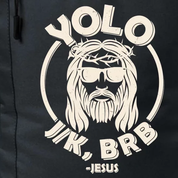 Funny Easter YOLO JK BRB Jesus Daily Commute Backpack