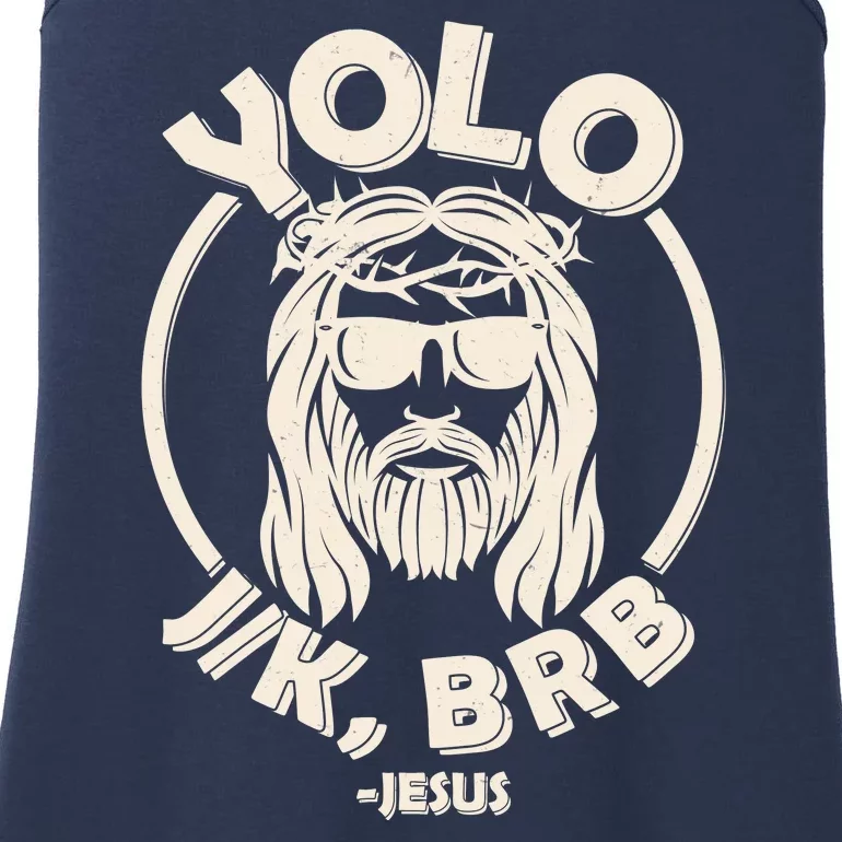 Funny Easter YOLO JK BRB Jesus Ladies Essential Tank