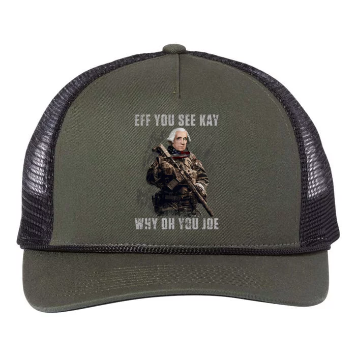 FJB Eff You See Kay Why Oh You Joe Retro Rope Trucker Hat Cap