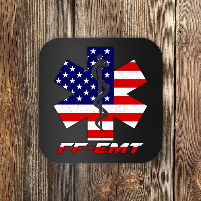 FF-EMT Firefighter Emergency Medical Tech Coaster