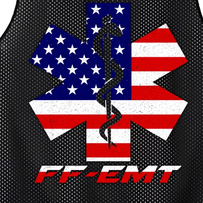 FF-EMT Firefighter Emergency Medical Tech Mesh Reversible Basketball Jersey Tank