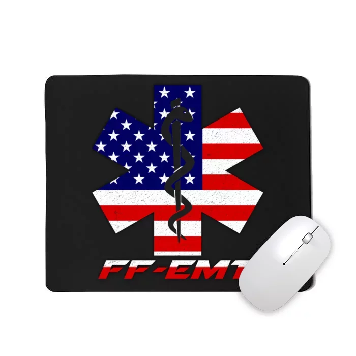 FF-EMT Firefighter Emergency Medical Tech Mousepad