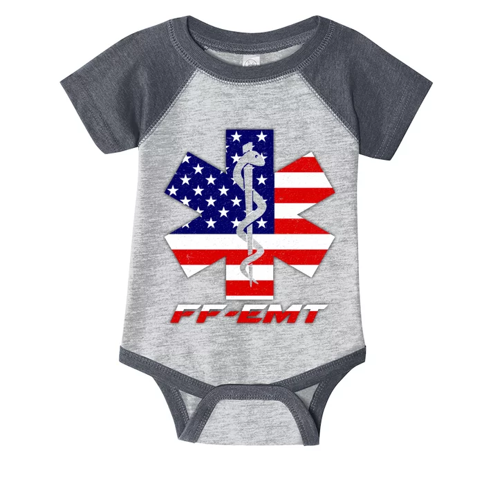 FF-EMT Firefighter Emergency Medical Tech Infant Baby Jersey Bodysuit