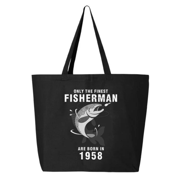 Fishing Fisherman 1958 62nd Birthday Are Born In 1958 25L Jumbo Tote