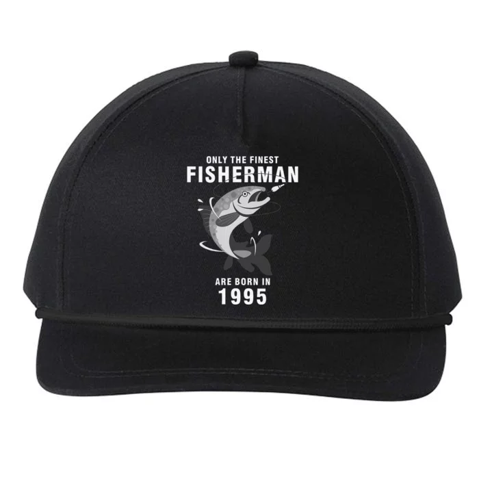 Fishing Fisherman 1995 25th Birthday Are Born In 1995 Snapback Five-Panel Rope Hat