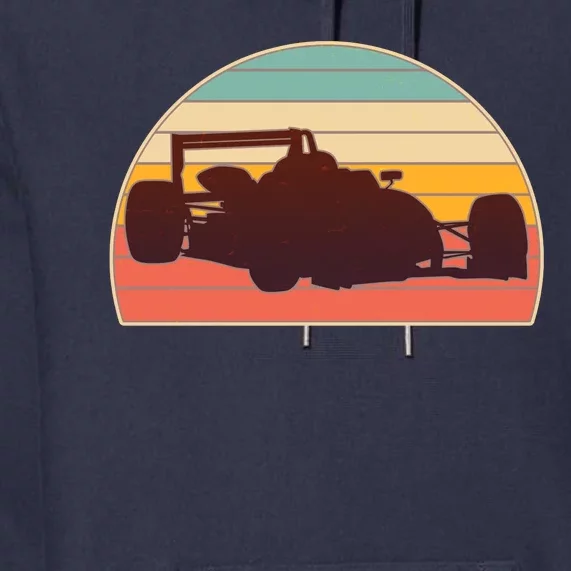 F1 Formula 1 Racing Car Retro Vintage Colors Premium Hoodie