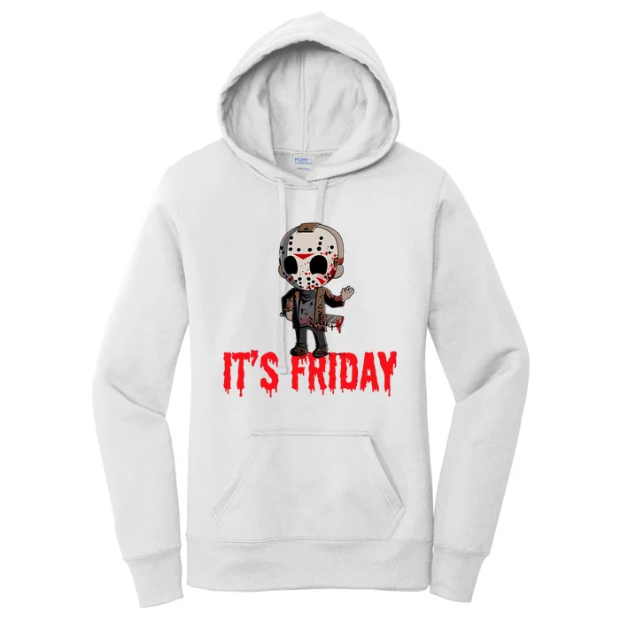 Funny Friday 13th Funny Halloween Horror Women's Pullover Hoodie