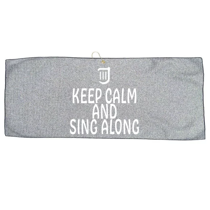 FF14 Bard Keep Calm And Sing Along Large Microfiber Waffle Golf Towel