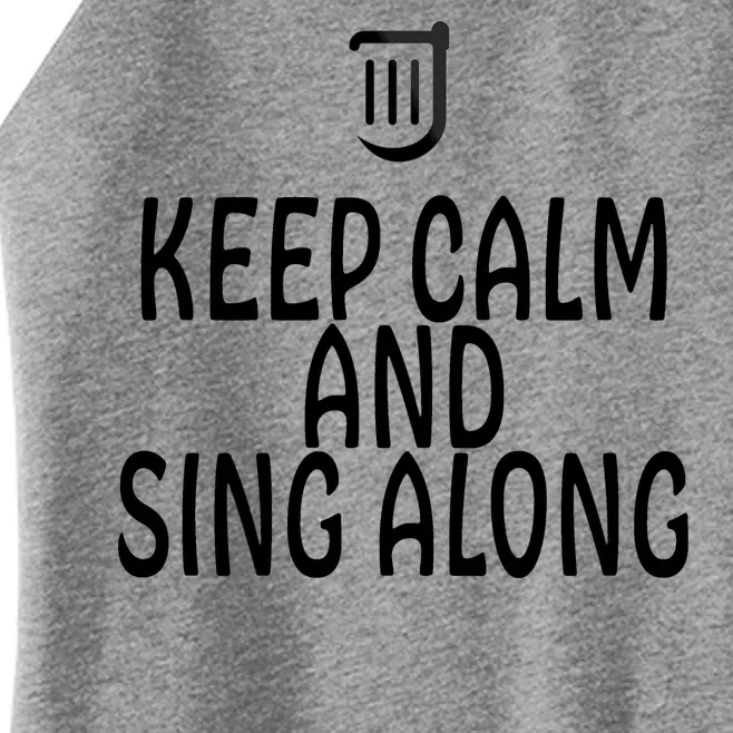 FF14 Bard Keep Calm And Sing Along Women’s Perfect Tri Rocker Tank