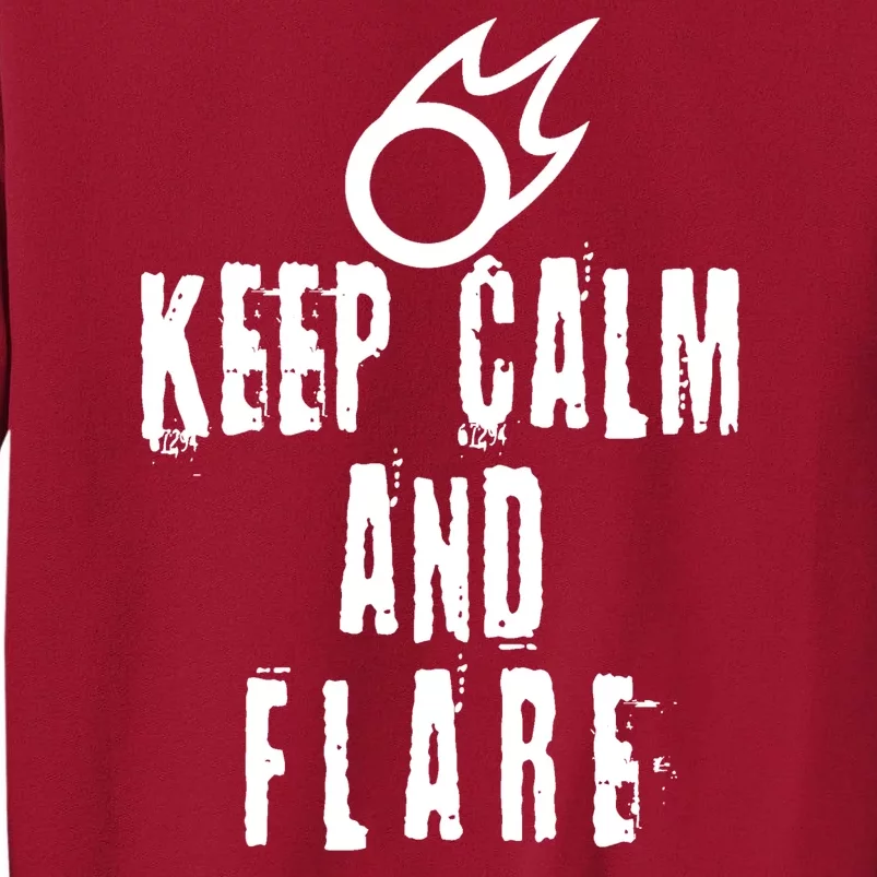 FF14 Black Mage Keep Calm And Flare Tall Sweatshirt