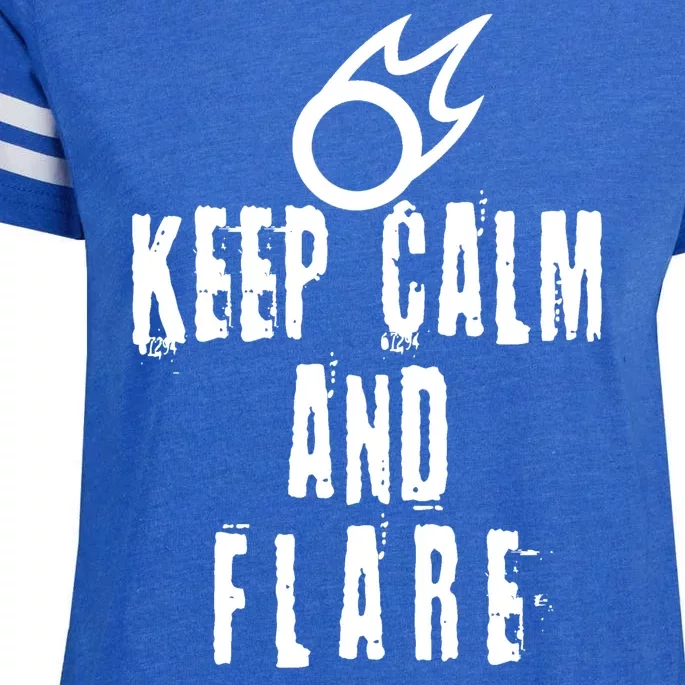 FF14 Black Mage Keep Calm And Flare Enza Ladies Jersey Football T-Shirt