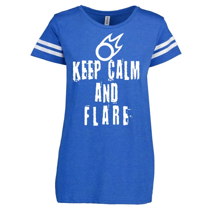 FF14 Black Mage Keep Calm And Flare Enza Ladies Jersey Football T-Shirt