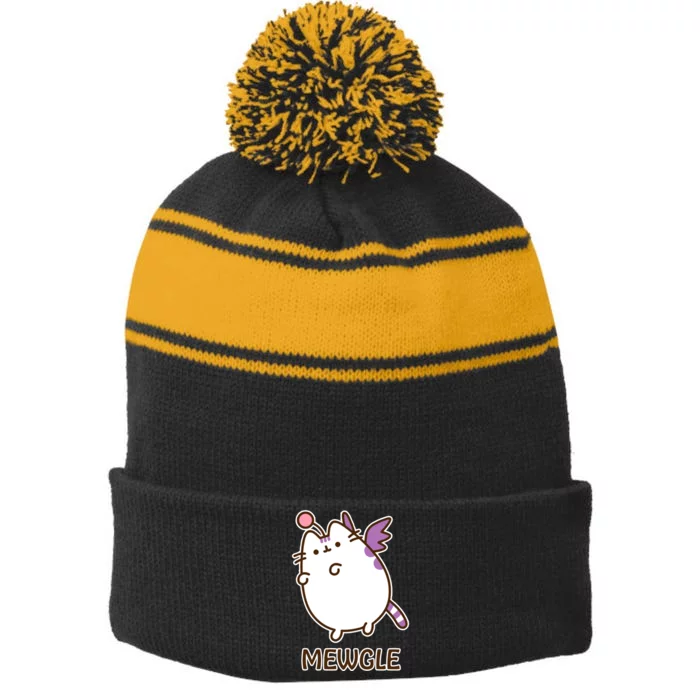 FF14 Cats Mewgle Stripe Pom Pom Beanie