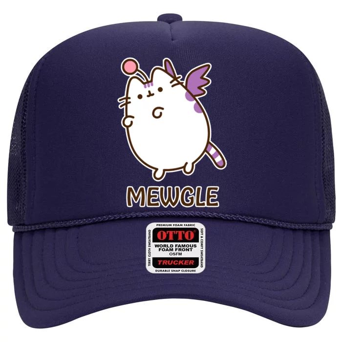 FF14 Cats Mewgle High Crown Mesh Trucker Hat