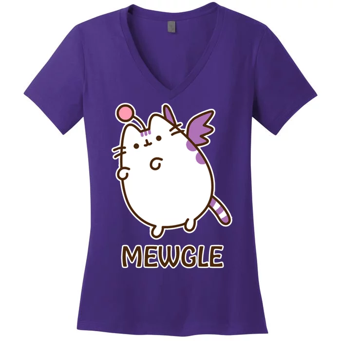 FF14 Cats Mewgle Women's V-Neck T-Shirt