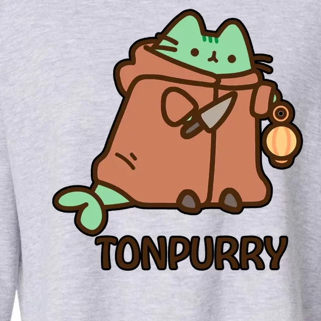 FF14 Cats Tonpurry Cropped Pullover Crew