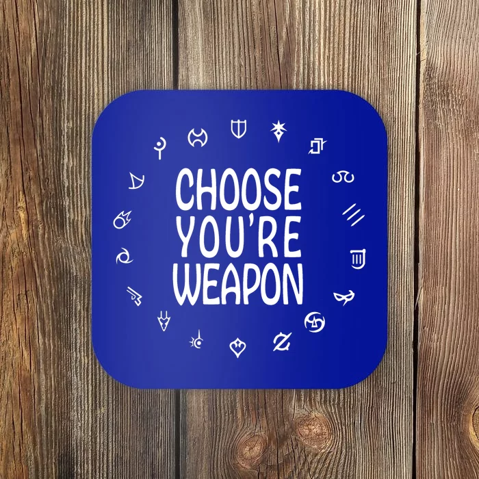 FF14 Class Icons Choose Your Weapons Coaster