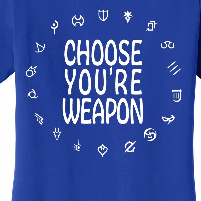 FF14 Class Icons Choose Your Weapons Women's T-Shirt