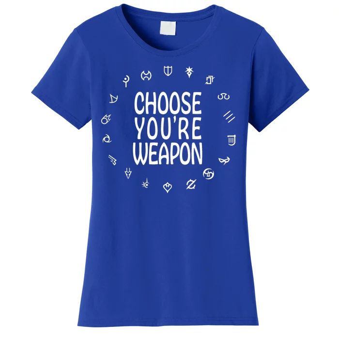 FF14 Class Icons Choose Your Weapons Women's T-Shirt