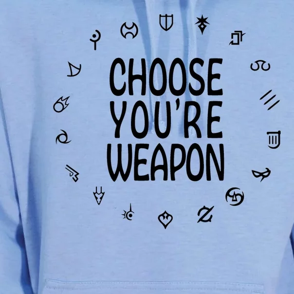 FF14 Class Icons Choose Your Weapons Unisex Surf Hoodie