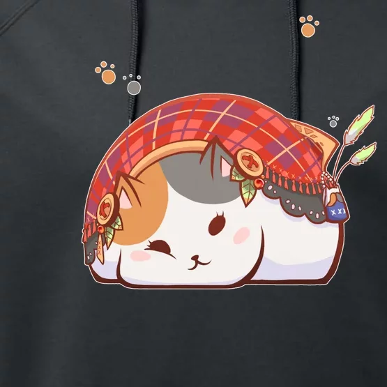 FF14 Fat Lazy Cat Performance Fleece Hoodie