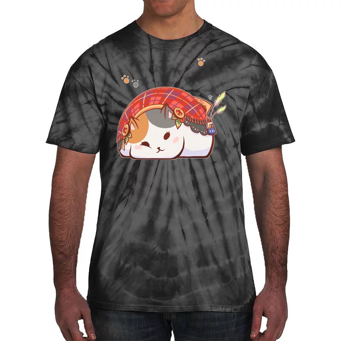 FF14 Fat Lazy Cat Tie-Dye T-Shirt