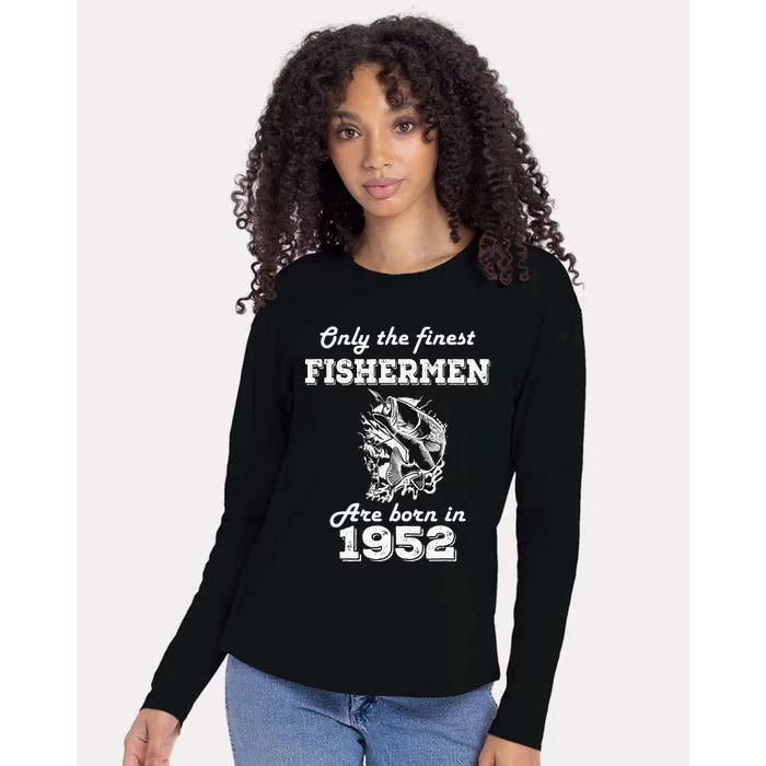 Fishing Fisherman 1952 70th Birthday Womens Cotton Relaxed Long Sleeve T-Shirt