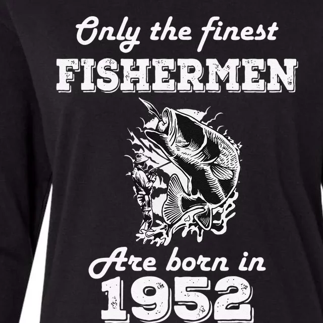 Fishing Fisherman 1952 70th Birthday Womens Cotton Relaxed Long Sleeve T-Shirt