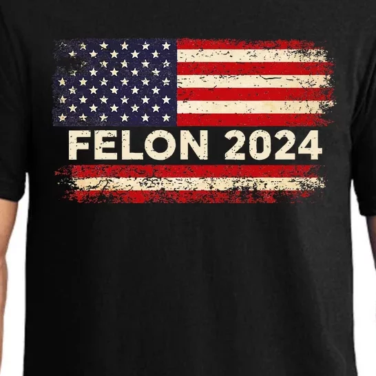 Felon24 Felon 2024 Convicted Felon Pro Trump 2024 Pajama Set