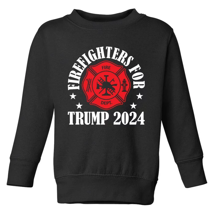 Firefighters For 2024 Emblem Toddler Sweatshirt