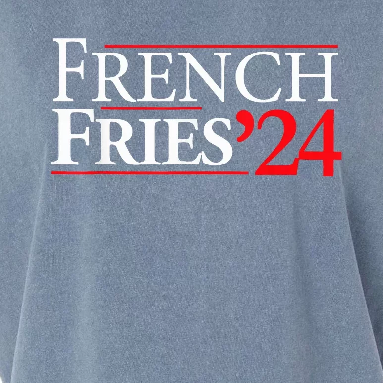 French Fry 2024 Election Fries Vs Lies Trump French Fries Garment-Dyed Women's Muscle Tee