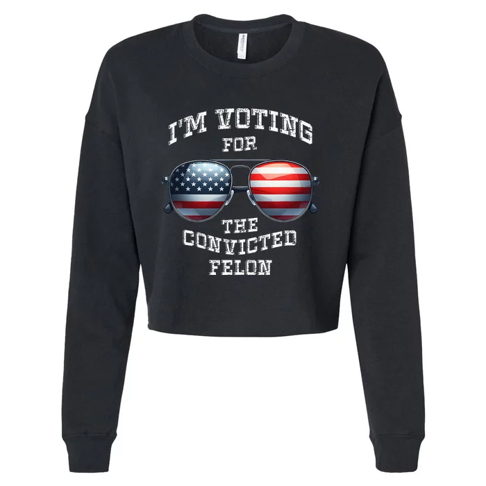 Funny Fellon 2024 Election Cropped Pullover Crew