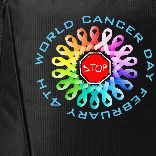 Funny February 4th World Cancer Day Awareness City Backpack