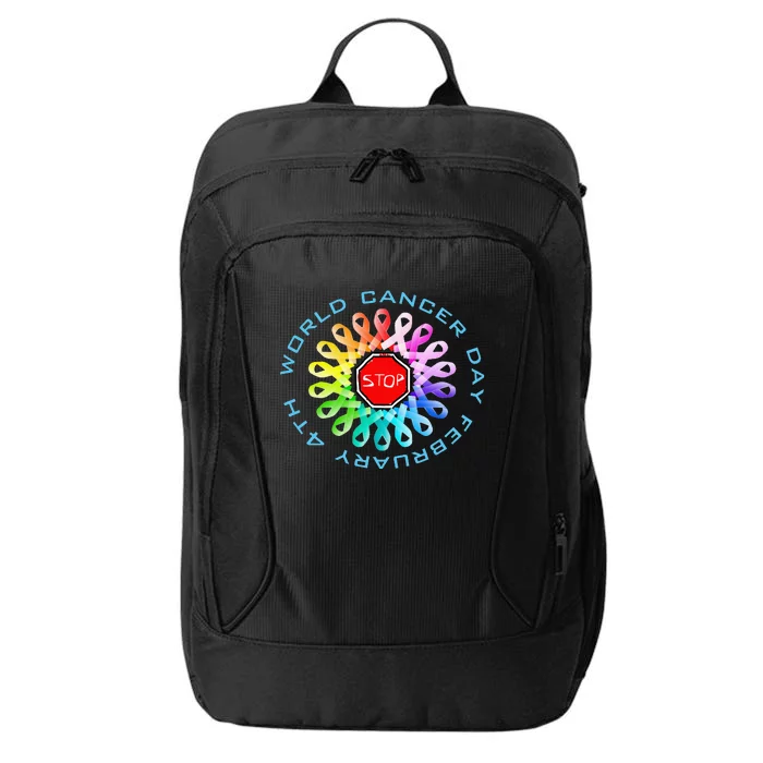 Funny February 4th World Cancer Day Awareness City Backpack