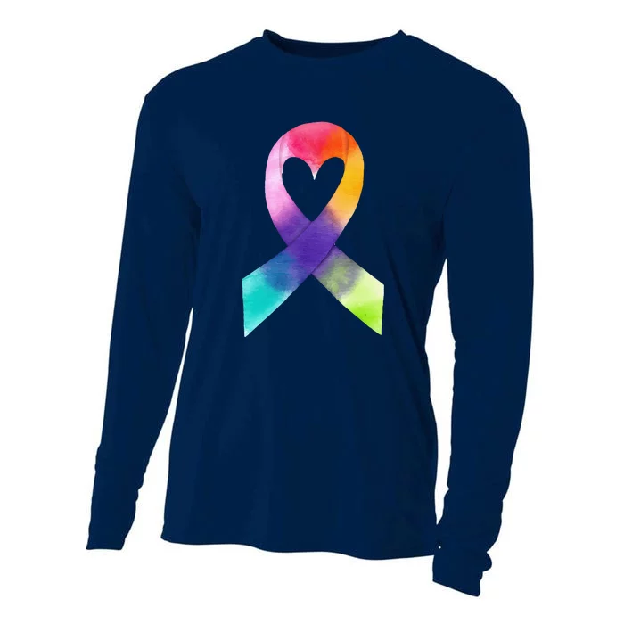 Funny February 4th World Cancer Day Awareness Cooling Performance Long Sleeve Crew