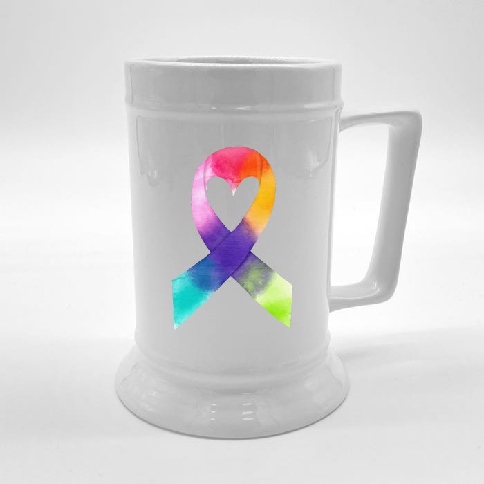 Funny February 4th World Cancer Day Awareness Front & Back Beer Stein