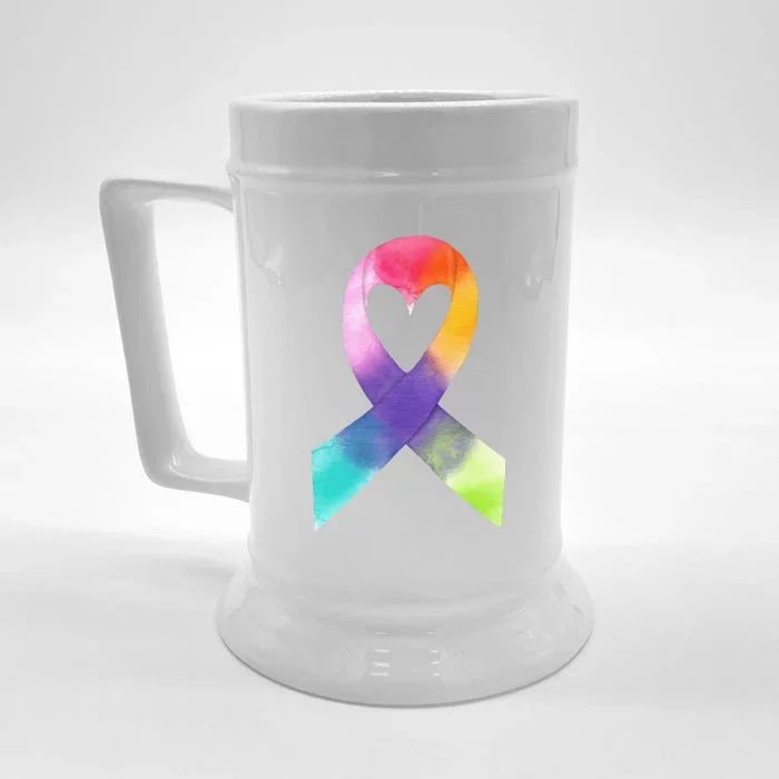 Funny February 4th World Cancer Day Awareness Front & Back Beer Stein