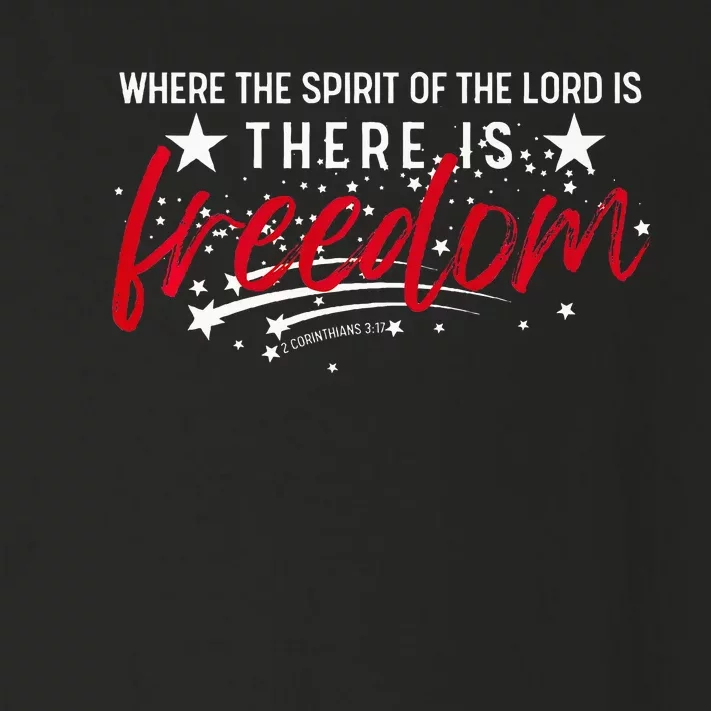 Faith & Freedom 4th Of July Christian Verse Star Toddler Long Sleeve Shirt