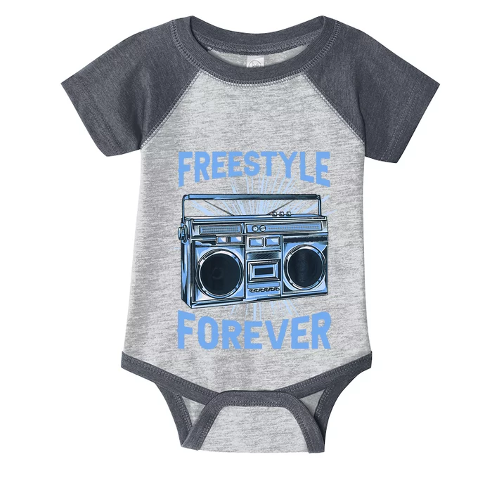 Freestyle Forever 80s Retro Rap Infant Baby Jersey Bodysuit