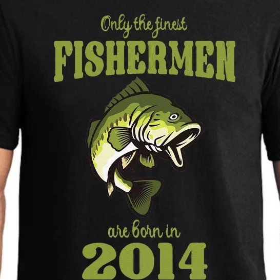 Funny Fishing 9th Birthday Fishermen Are Born In 2014 Pajama Set