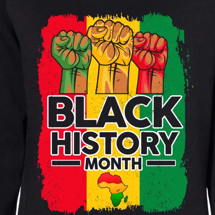 Fist Freedom African Melanin Black History Month Juneteenth Meaningful Gift Womens California Wash Sweatshirt