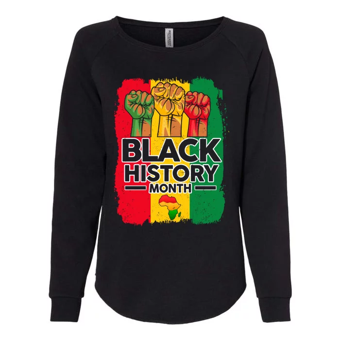 Fist Freedom African Melanin Black History Month Juneteenth Meaningful Gift Womens California Wash Sweatshirt