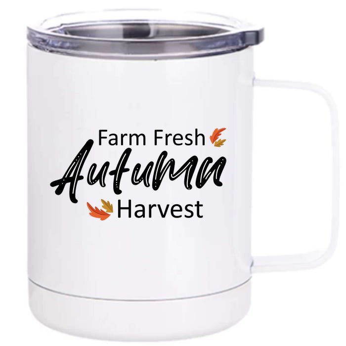 Farm Fresh Autumn Harvest Front & Back 12oz Stainless Steel Tumbler Cup